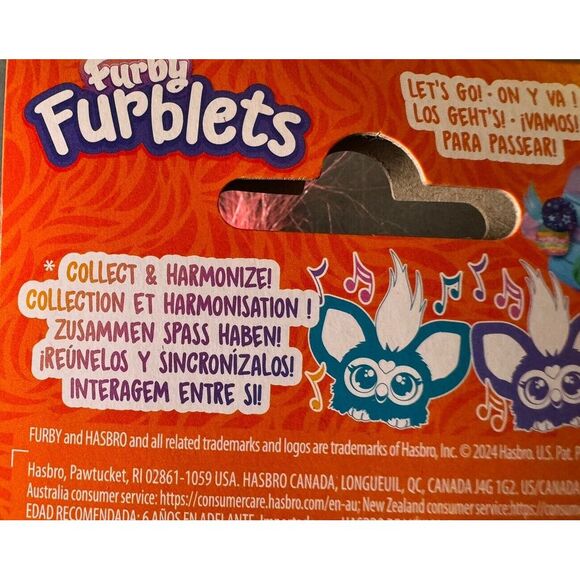 Furby Furblets Electronic Mini Plush Complete Set of 6 Speaks Furbish Harmonize - Picture 13 of 16